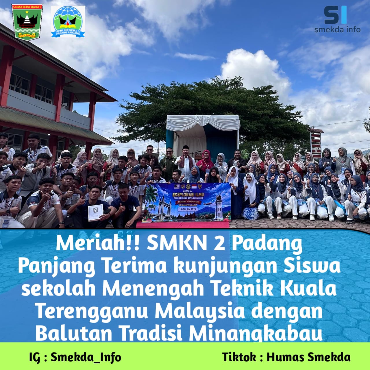 SMKN 2 Padang Panjang Sambut Kunjungan Siswa dari Malaysia